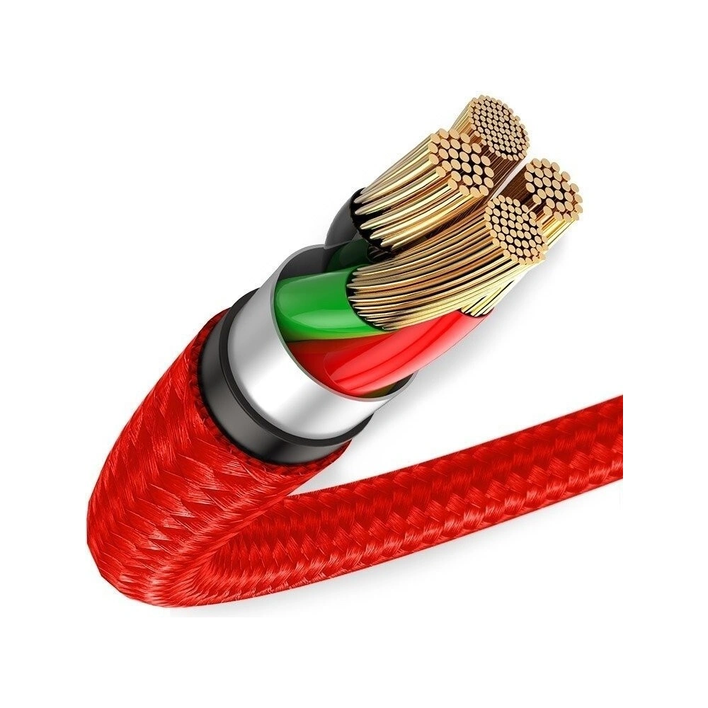Wholesale Lightning LED Light Baseus Halo Cable 2.4A 0.5m Red - BSU772RED - {ean13} - Hurt