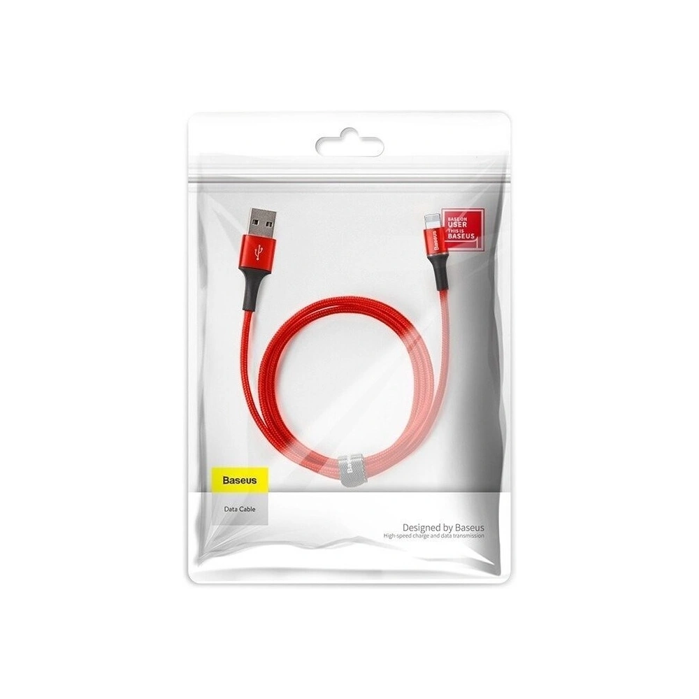 Wholesale Lightning LED Light Baseus Halo Cable 2.4A 0.5m Red - BSU772RED - {ean13} - Hurt