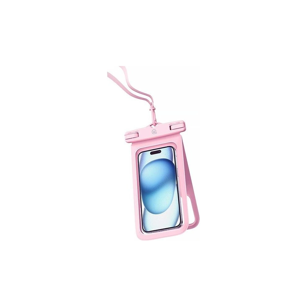 Wholesale Universal double waterproof case 6.7" USAMS IP68 pink - USA1140 - {ean13} - Hurt