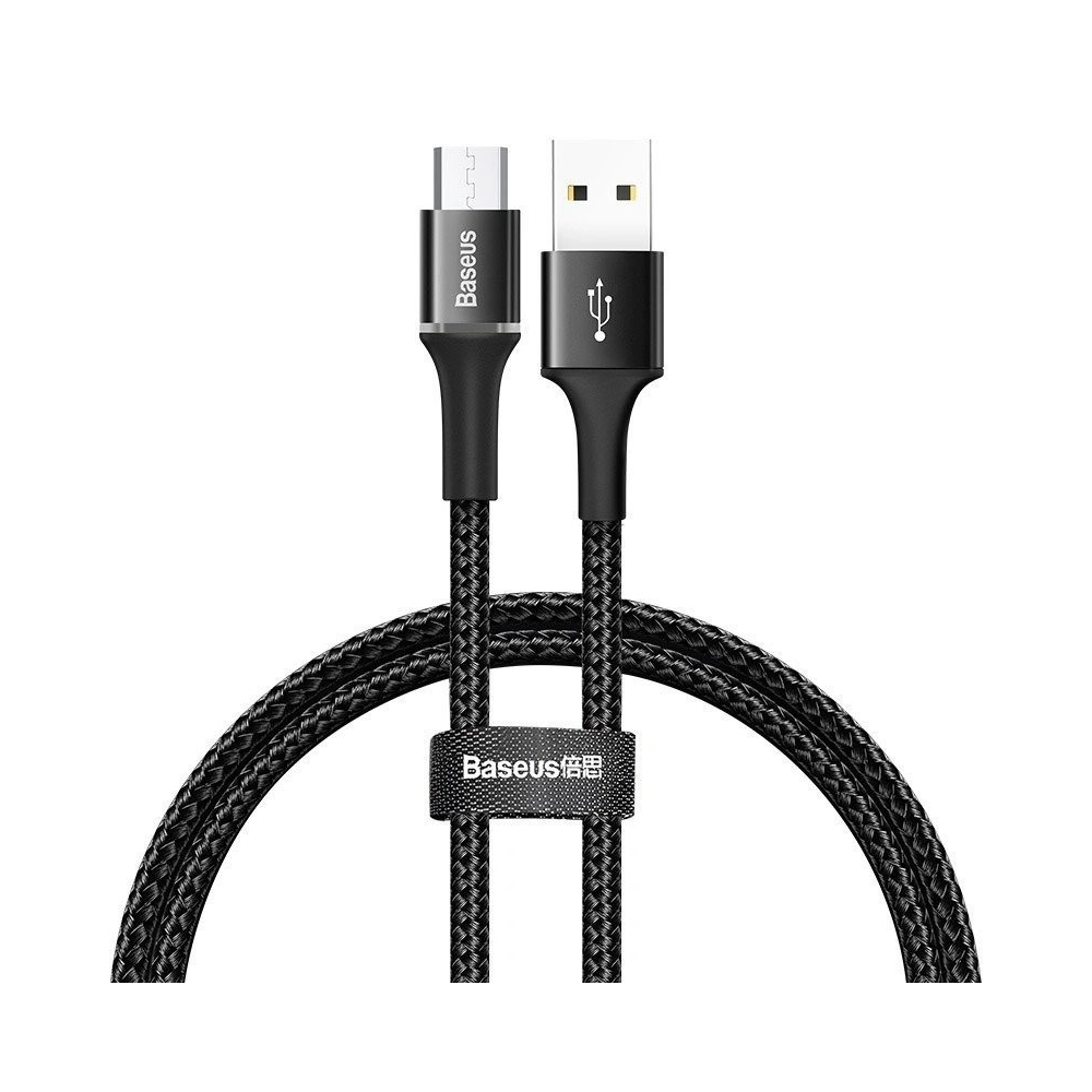 Hurtownia GSM - Kabel micro USB z podświetleniem LED Baseus Halo 3A 1m (czarny) - BSU773BLK - {ean13} - Hurt