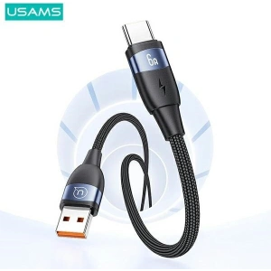 Hurtownia GSM - Cablu USAMS U85 USB-A / USB-C 6A 2m Încărcare rapidă negru/black - USA1143 - {ean13} - Hurt