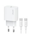 Hurtownia GSM - Ładowarka sieciowa USAMS CC226 T65 PD 20W Fast Charging + kabel USB-C / USB-C 60W biały/white - USA1144 - {ean13} - Hurt