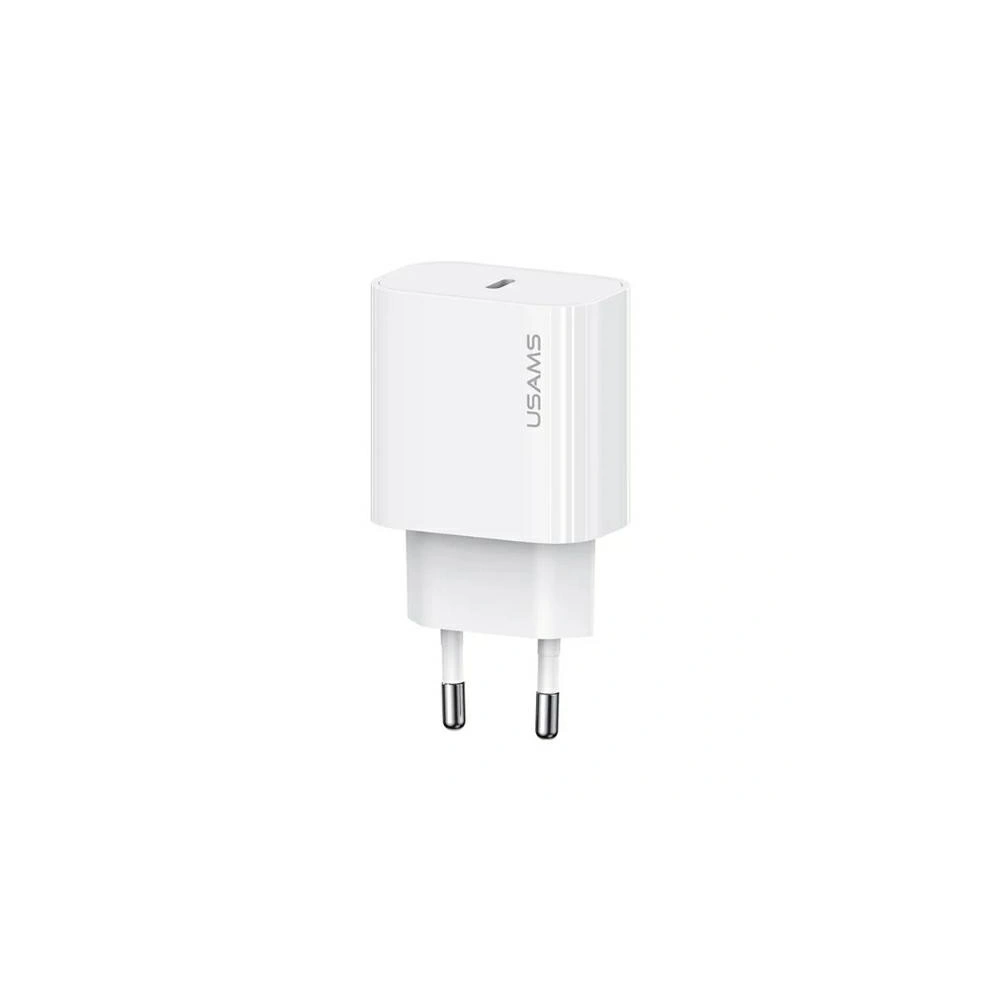 Hurtownia GSM - Síťová nabíječka USAMS CC226 T65 PD 20W Rychlé nabíjení + kabel USB-C / USB-C 60W bílá/bílá - USA1144 - {ean13} - Hurt