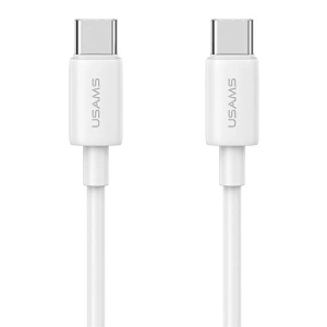 Hurtownia GSM - USAMS CC226 T65 PD 20W Gyors Töltő hálózati adapter + USB-C / USB-C 60W kábel fehér - USA1144 - {ean13} - Hurt