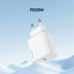 Hurtownia GSM - USAMS CC226 T65 PD 20W Gyors Töltő hálózati adapter + USB-C / USB-C 60W kábel fehér - USA1144 - {ean13} - Hurt