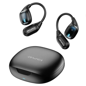 Hurtownia GSM - Căști wireless AWEI TZ12 Bluetooth 5.4 + stație de încărcare negru/black - AWEI209 - {ean13} - Hurt
