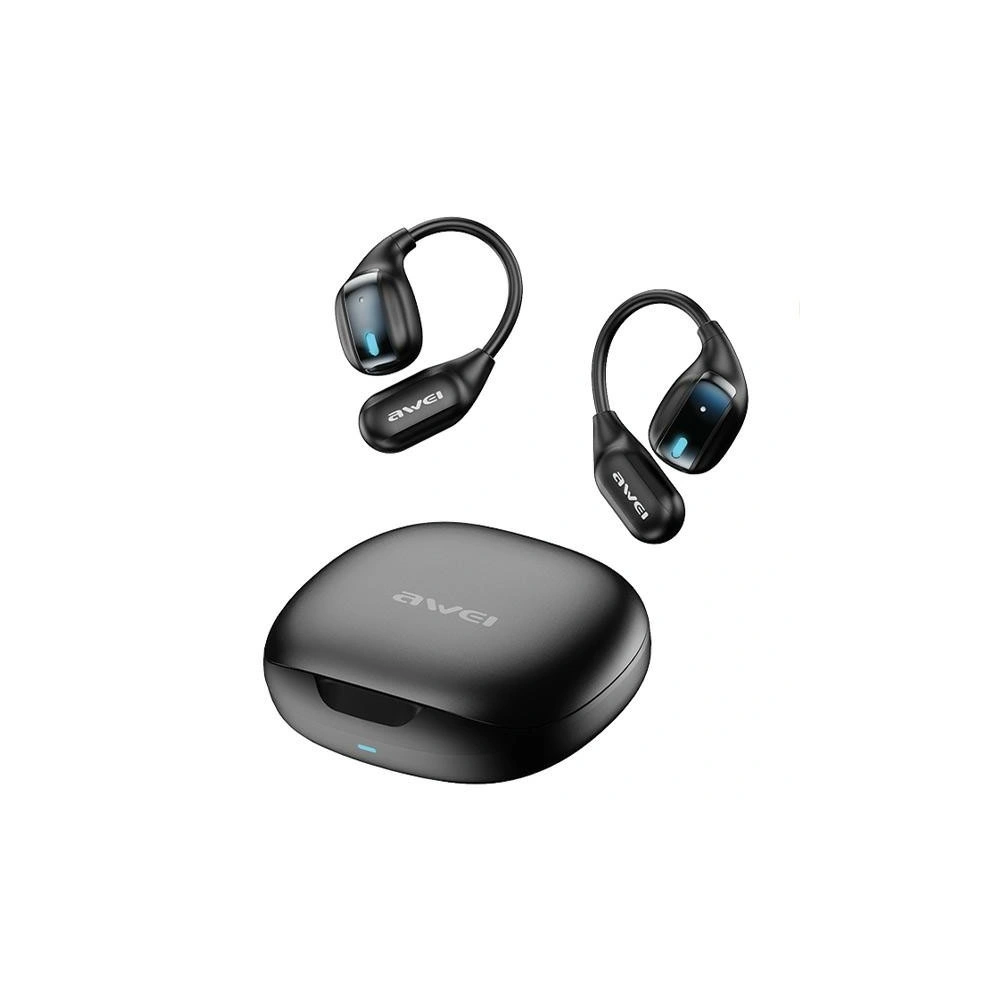 Hurtownia GSM - Căști wireless AWEI TZ12 Bluetooth 5.4 + stație de încărcare negru/black - AWEI209 - {ean13} - Hurt