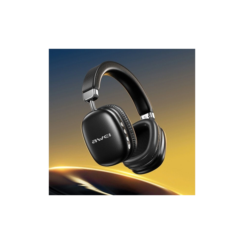 Hurtownia GSM - Słuchawki bezprzewodowe nauszne AWEI AT7 Bluetooth czarny/black - AWEI210 - {ean13} - Hurt