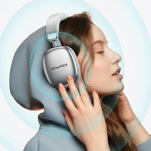 Wholesale AWEI AT7 wireless headphones Bluetooth black - AWEI210 - {ean13} - Hurt