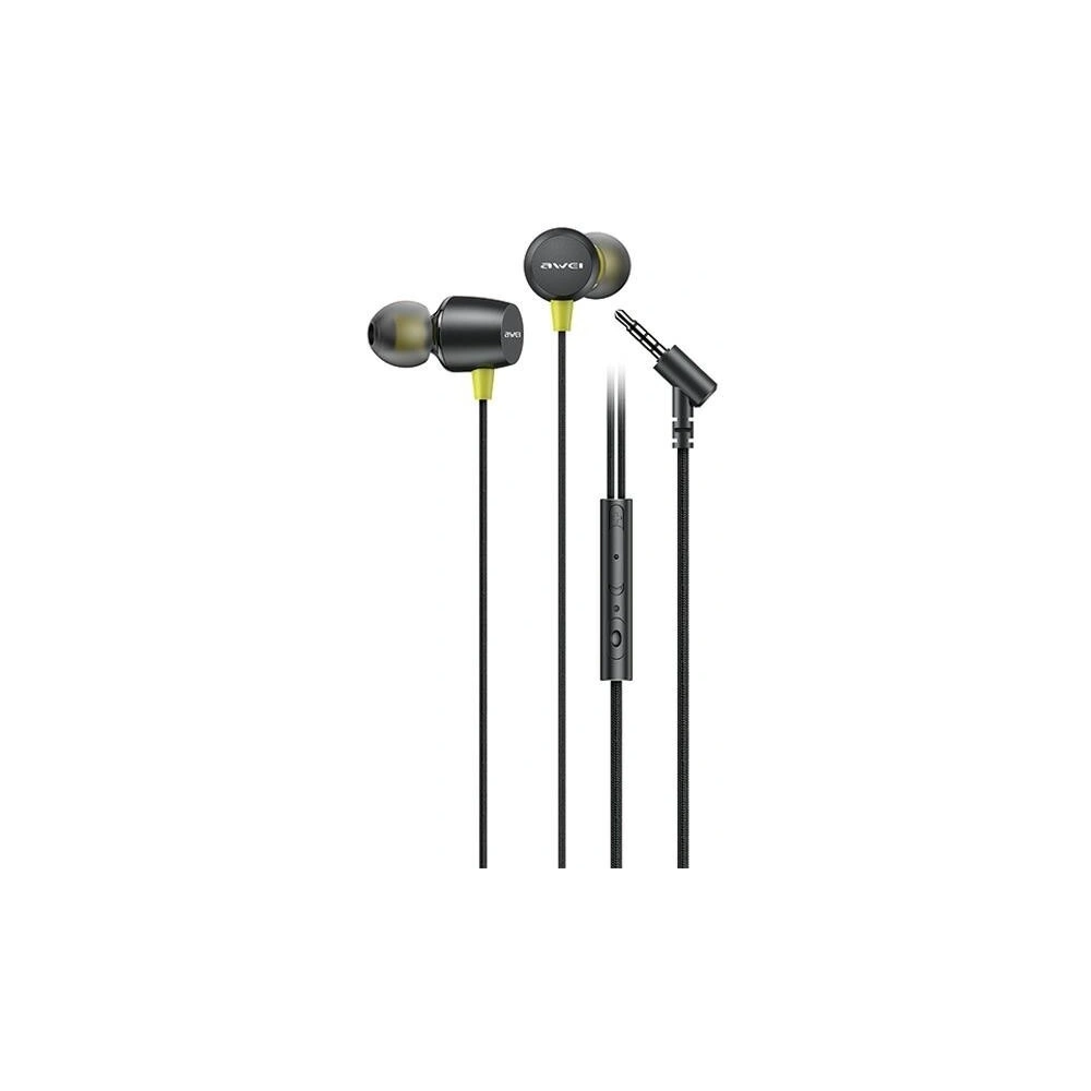 Wholesale AWEI L5 headphones 3.5mm jack black - AWEI211 - {ean13} - Hurt