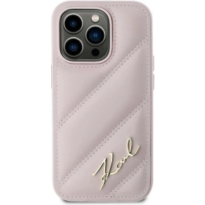 Hurtownia GSM - Etui Karl Lagerfeld KLHCP14LPQDSMGP Apple iPhone 14 Pro hardcase Diagonal Quilted Script roz/pink - KLD2119 - {ean13} - Hurt