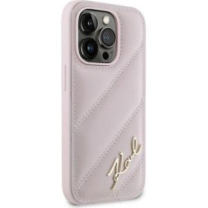 Hurtownia GSM - Etui Karl Lagerfeld KLHCP14LPQDSMGP Apple iPhone 14 Pro hardcase Diagonal Quilted Script roz/pink - KLD2119 - {ean13} - Hurt