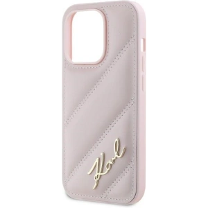Hurtownia GSM - Etui Karl Lagerfeld KLHCP14LPQDSMGP Apple iPhone 14 Pro hardcase Diagonal Quilted Script roz/pink - KLD2119 - {ean13} - Hurt