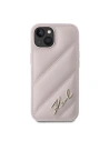 Hurtownia GSM - Etui Karl Lagerfeld KLHCP14SPQDSMGP Apple iPhone 14 / 15 / 13 hardcase Diagonal Quilted Script růžový/pink - KLD2121 - {ean13} - Hurt