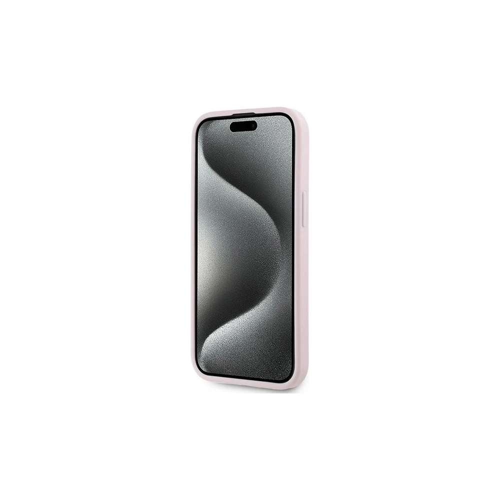 Wholesale Karl Lagerfeld KLHCP14SPQDSMGP Apple iPhone 14 / 15 / 13 hardcase Diagonal Quilted Script pink - KLD2121 - {ean13} - Hurt