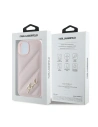 Hurtownia GSM - Etui Karl Lagerfeld KLHCP14SPQDSMGP Apple iPhone 14 / 15 / 13 hardcase Diagonal Quilted Script růžový/pink - KLD2121 - {ean13} - Hurt