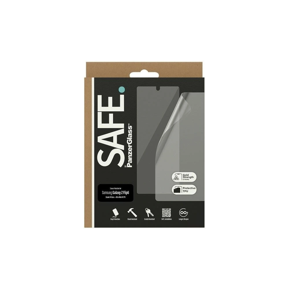 Wholesale SAFE by PanzerGlass Bundle 2in1 Samsung Galaxy Z Flip6 Screen Protector Ultra Wide-Fit + TPU Classic Fit - PZG690 - {ean13} - Hurt