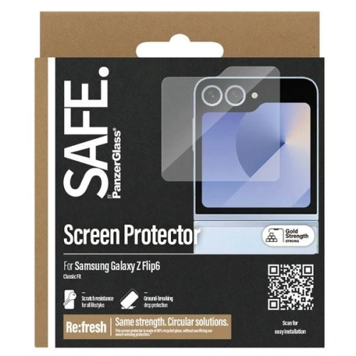 Szkło hartowane SAFE by PanzerGlass Samsung Galaxy Z Flip6 / 7 FE Screen Protection Classic Fit