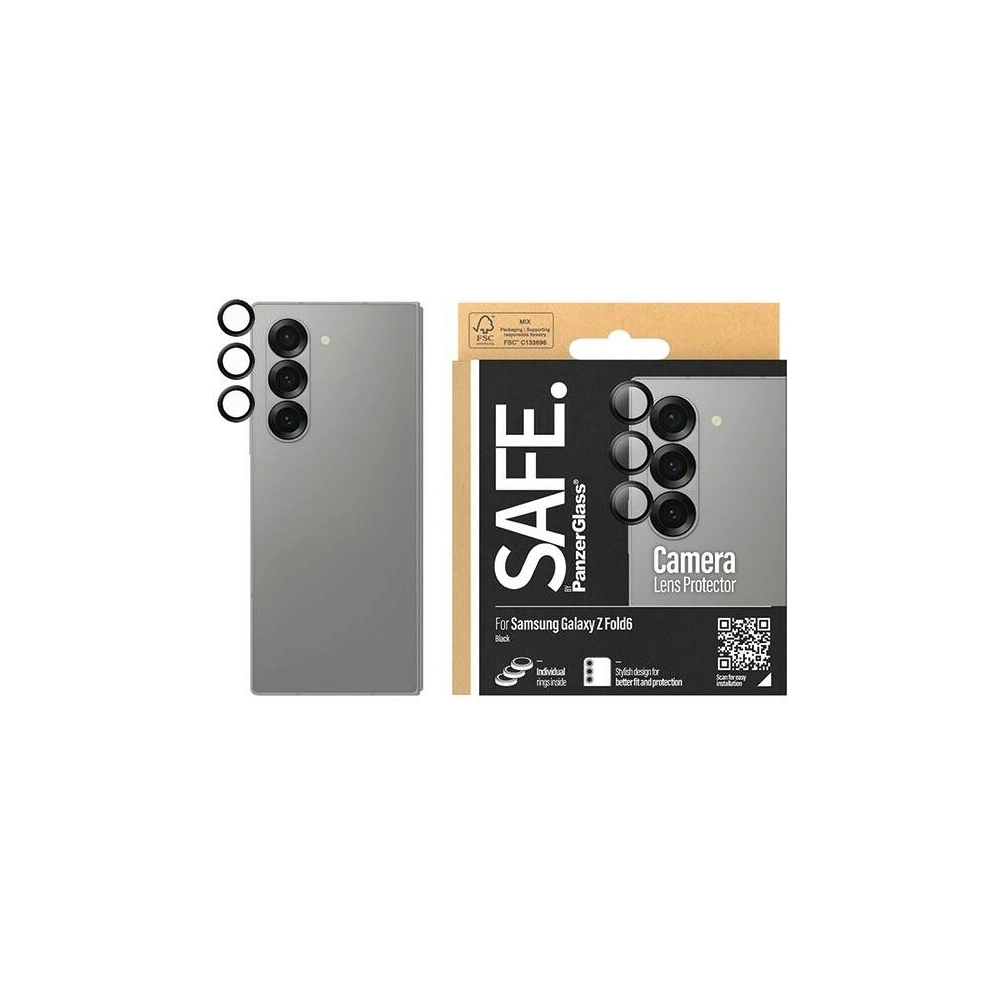 Hurtownia GSM - Szkło na obiektyw aparatu SAFE by PanzerGlass Hoops Camera Samsung Galaxy Z Fold6 czarny/black - PZG694 - {ean13} - Hurt