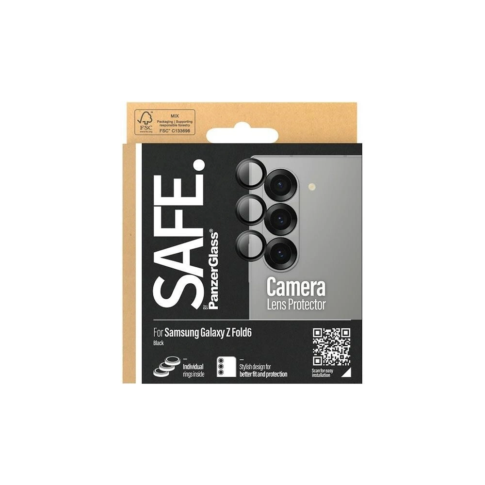 Hurtownia GSM - Sticlă pentru obiectivul aparatului SAFE de la PanzerGlass Hoops Camera Samsung Galaxy Z Fold6 negru/black - PZG694 - {ean13} - Hurt