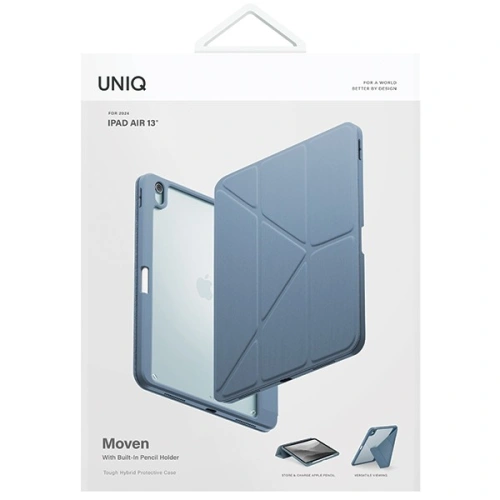 Etui UNIQ Moven Apple iPad Air 13" 2024 (6. generacji) niebieski/stone blue