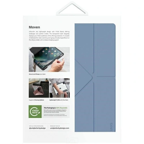 Etui UNIQ Moven Apple iPad Air 13" 2024 (6. generacji) niebieski/stone blue