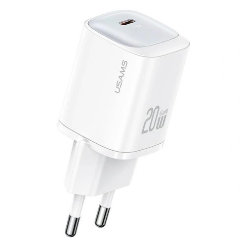 Ładowarka sieciowa USAMS CC248 USB-C 20W GaN Fast Charging HC Series biały/white