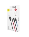 Hurtownia GSM - Kabel USB Baseus 3w1 USB-C / Lightning / Micro 3,5A 0,3m (czarny) - BSU774BLK - {ean13} - Hurt