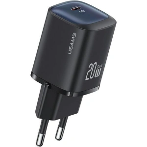 Hurtownia GSM - USAMS CC248 USB-C 20W GaN Gyors Töltő HC Sorozat fekete színben - USA1149 - {ean13} - Hurt