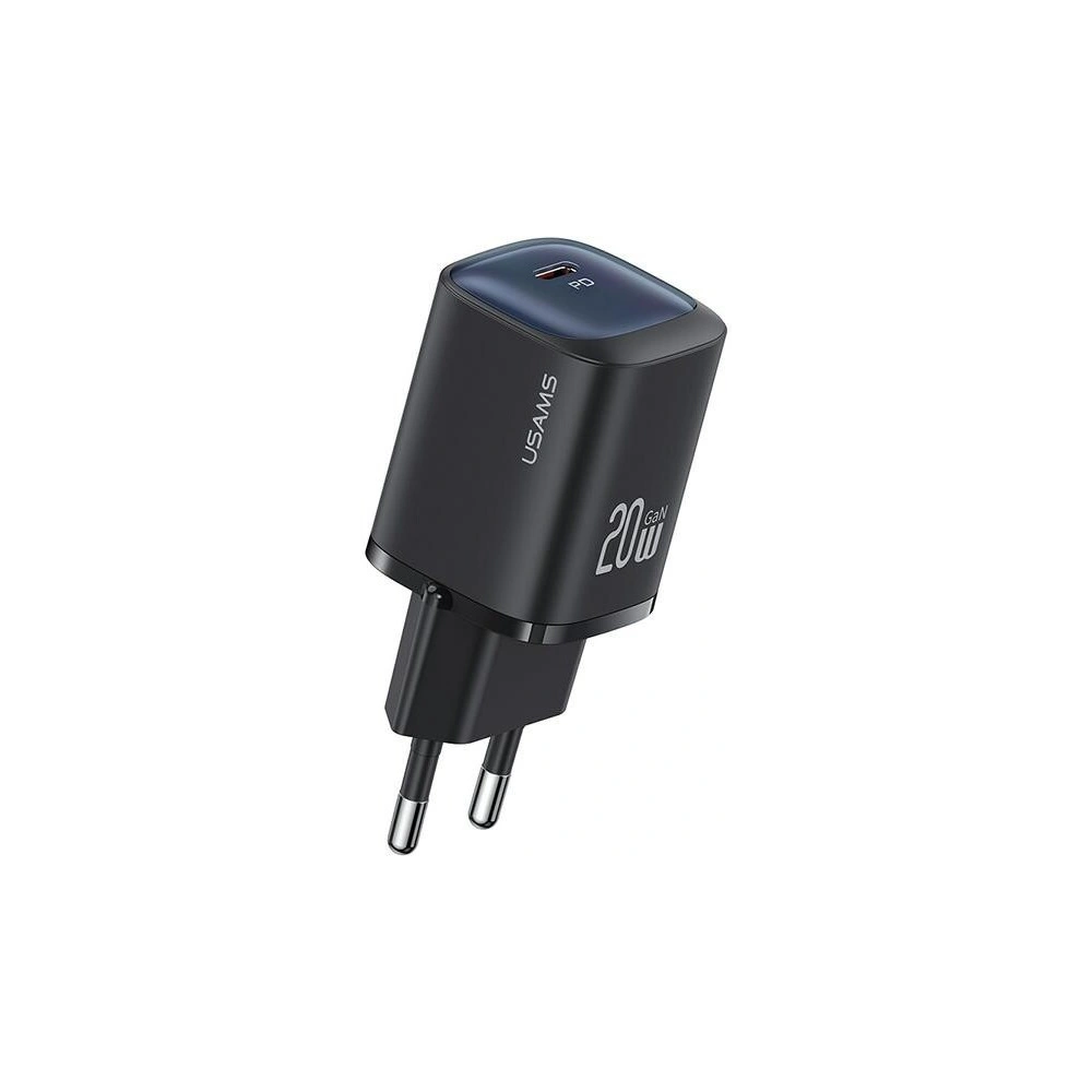 Hurtownia GSM - Síťová nabíječka USAMS CC248 USB-C 20W GaN rychlé nabíjení HC série černá/black - USA1149 - {ean13} - Hurt