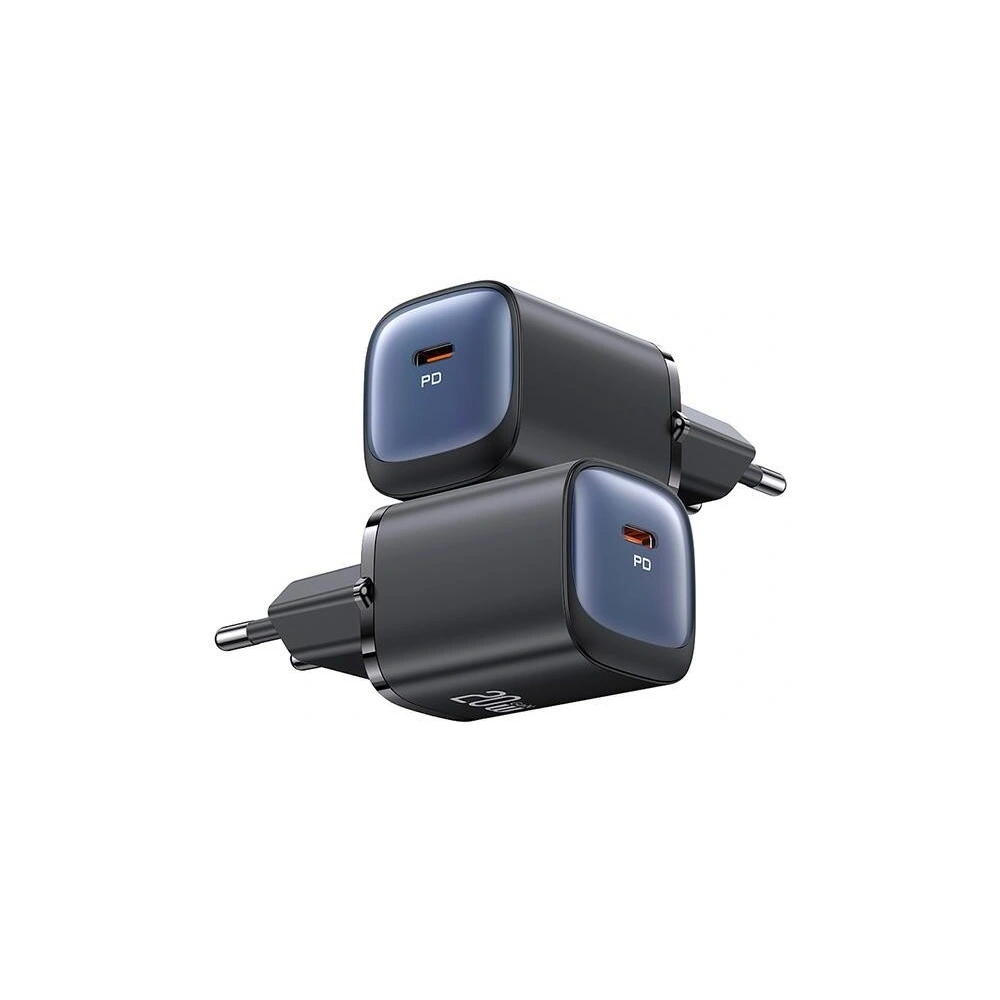 Hurtownia GSM - Síťová nabíječka USAMS CC248 USB-C 20W GaN rychlé nabíjení HC série černá/black - USA1149 - {ean13} - Hurt