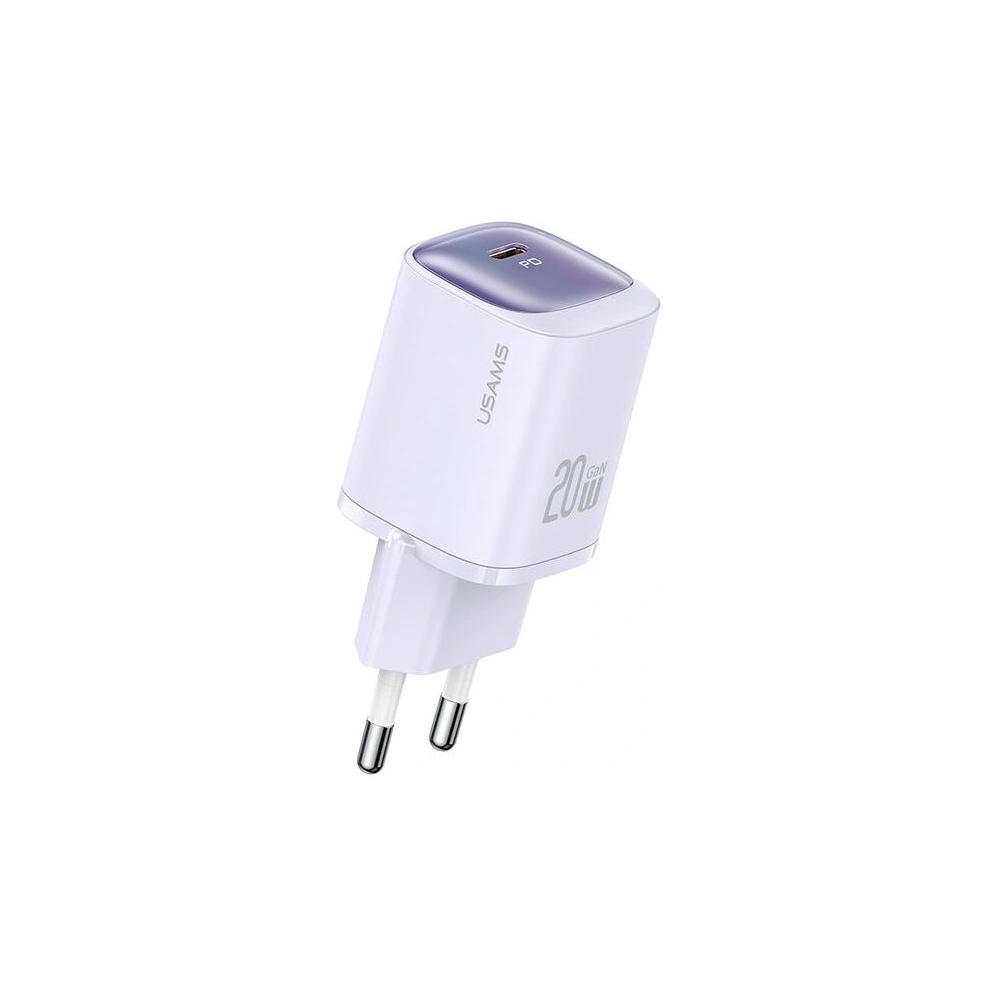 Hurtownia GSM - USAMS CC248 USB-C 20W GaN Schnellladegerät HC-Serie lila/purple - USA1150 - {ean13} - Hurt