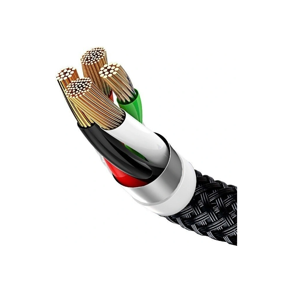 Hurtownia GSM - Kabel USB Baseus 3w1 USB-C / Lightning / Micro 3,5A 0,3m (czarny) - BSU774BLK - {ean13} - Hurt