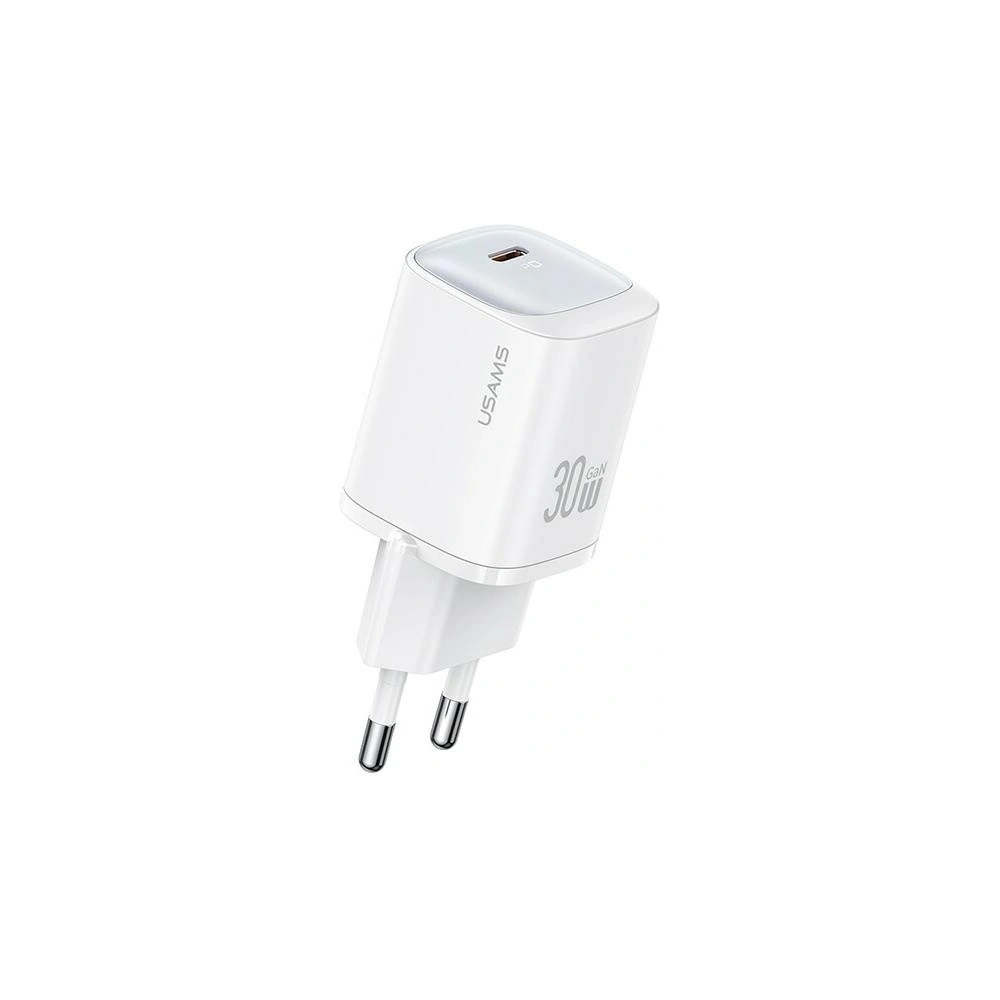 Hurtownia GSM - Ładowarka sieciowa USAMS CC251 USB-C 30W GaN Fast Charging HC Series biały/white - USA1151 - {ean13} - Hurt