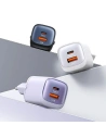 USAMS CC254 USB-A, USB-C 30W GaN Gyors Töltő HC Sorozat fekete/black