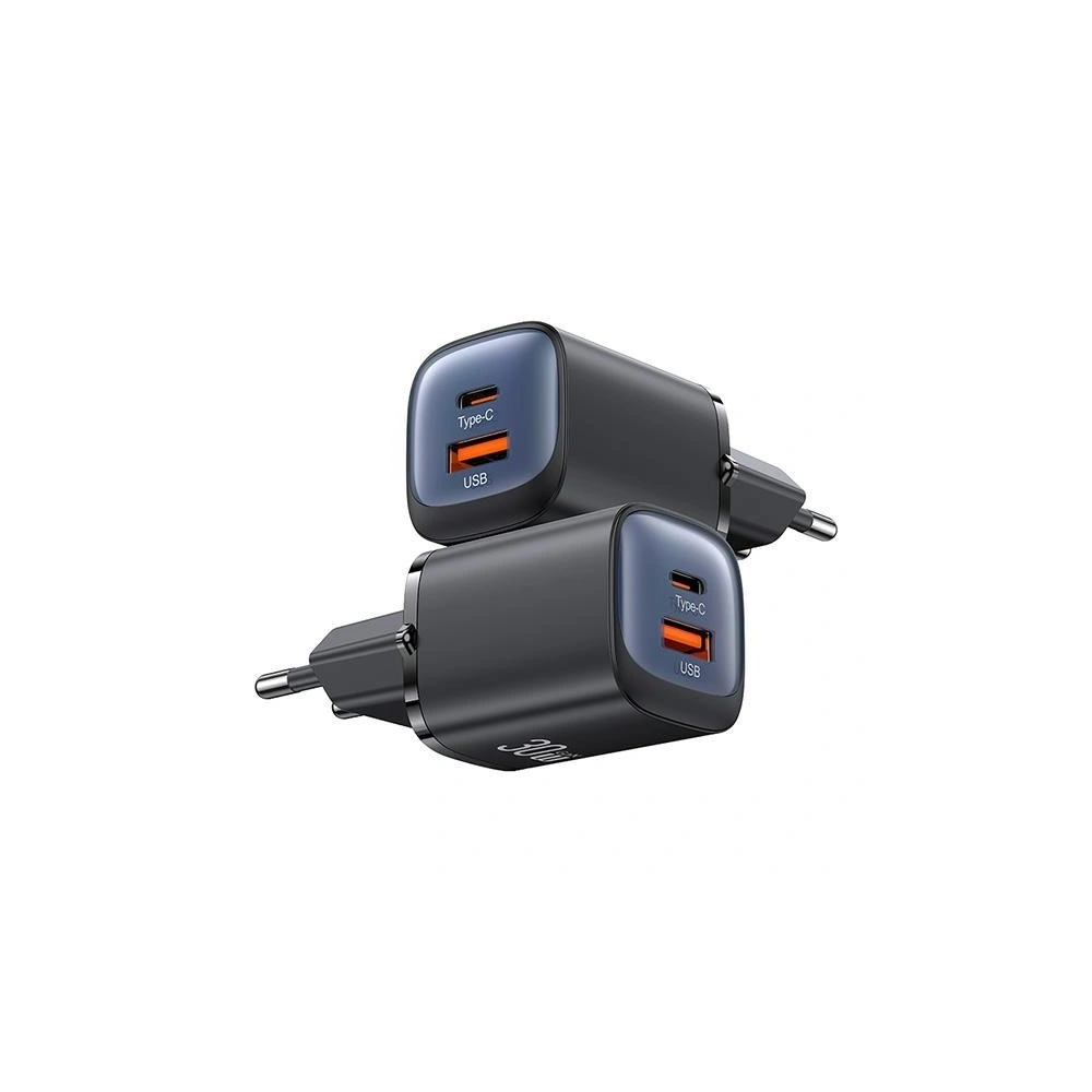 Hurtownia GSM - USAMS CC254 USB-A, USB-C 30W GaN Gyors Töltő HC Sorozat lila/purple - USA1156 - {ean13} - Hurt