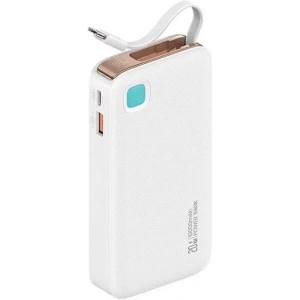 Hurtownia GSM - Powerbank USAMS 10000 mAh PD 20W Încărcare Rapidă Seria XY + cablu USB-C alb - USA1157 - {ean13} - Hurt
