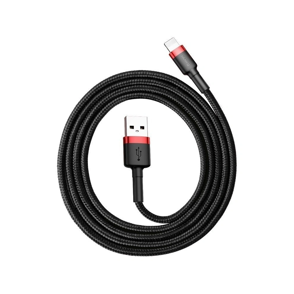 Hurtownia GSM - Kabel Lightning USB Baseus Cafule 2,4A 0,5m (czarno-czerwony) - BSU775BLKRED - {ean13} - Hurt