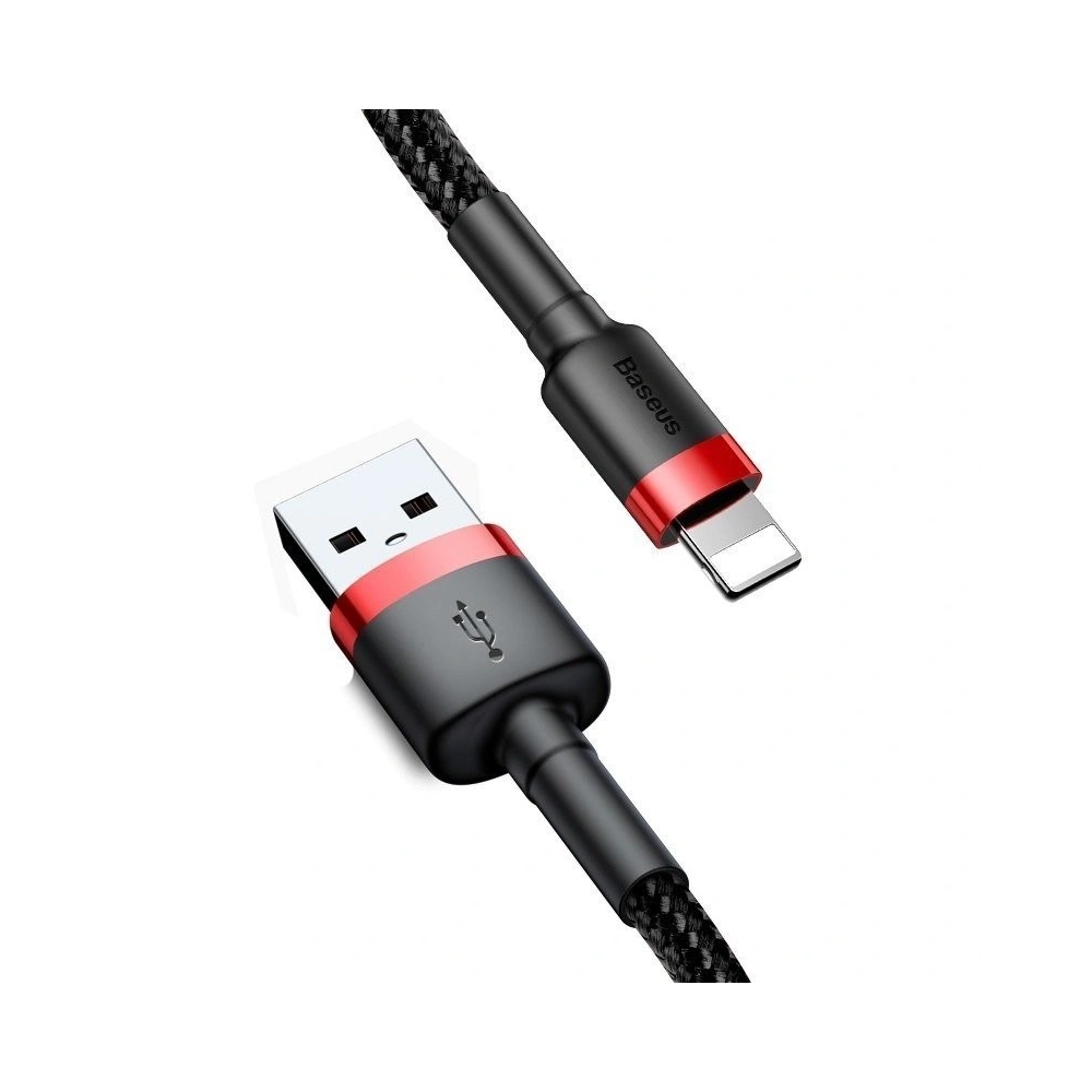 Hurtownia GSM - Cablul Lightning USB Baseus Cafule 2,4A 0,5m (negru-roșu) - BSU775BLKRED - {ean13} - Hurt