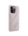 Hurtownia GSM - Etui Karl Lagerfeld KLHCP14XPQDSMGP Apple iPhone 14 Pro Max hardcase Diagonal Quilted Script roz/roz - KLD2123 - {ean13} - Hurt