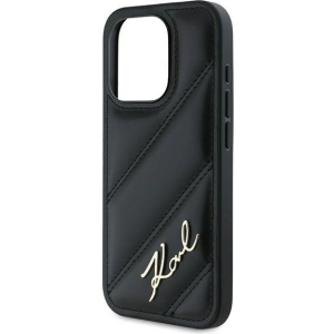 Hurtownia GSM - Etui Karl Lagerfeld KLHCP15LPQDSMGK Apple iPhone 15 Pro hardcase Diagonal Quilted Script czarny/black - KLD2124 - {ean13} - Hurt