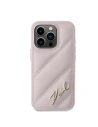 Hurtownia GSM - Case Karl Lagerfeld KLHCP15LPQDSMGP Apple iPhone 15 Pro Hardcase Diagonal Quilted Script rosa/pink - KLD2125 - {ean13} - Hurt