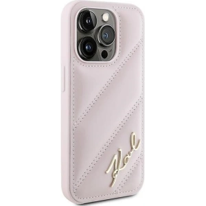 Hurtownia GSM - Etui Karl Lagerfeld KLHCP15LPQDSMGP Apple iPhone 15 Pro hardcase Diagonal Quilted Script różowy/pink - KLD2125 - {ean13} - Hurt