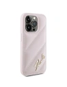 Hurtownia GSM - Case Karl Lagerfeld KLHCP15LPQDSMGP Apple iPhone 15 Pro Hardcase Diagonal Quilted Script rosa/pink - KLD2125 - {ean13} - Hurt