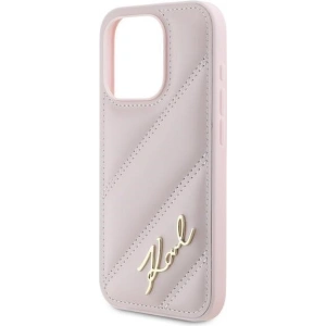 Hurtownia GSM - Etui Karl Lagerfeld KLHCP15LPQDSMGP Apple iPhone 15 Pro hardcase Diagonal Quilted Script różowy/pink - KLD2125 - {ean13} - Hurt
