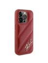Hurtownia GSM - Etui Karl Lagerfeld KLHCP15LPQDSMGR Apple iPhone 15 Pro hardcase Diagonal Quilted Script czerwony/red - KLD2126 - {ean13} - Hurt