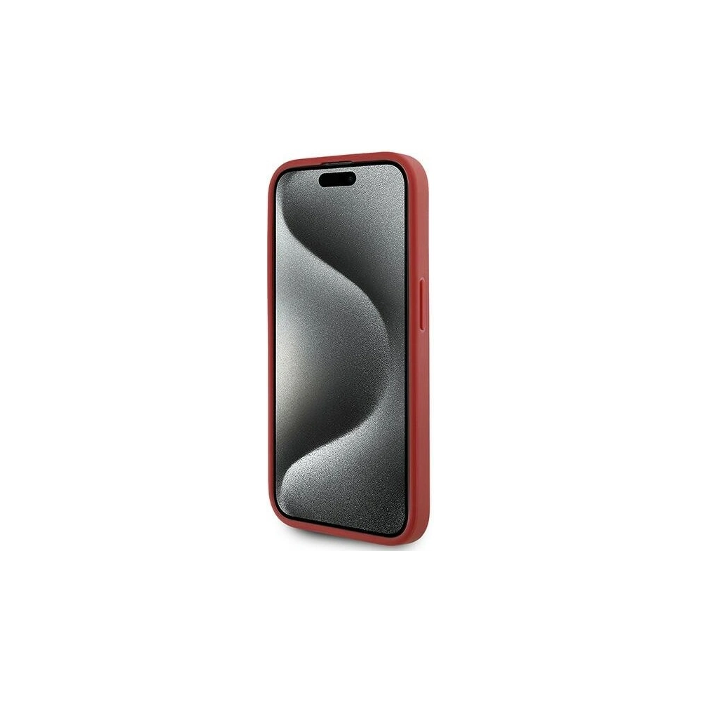 Hurtownia GSM - Etui Karl Lagerfeld KLHCP15LPQDSMGR Apple iPhone 15 Pro hardcase Diagonal Quilted Script czerwony/red - KLD2126 - {ean13} - Hurt