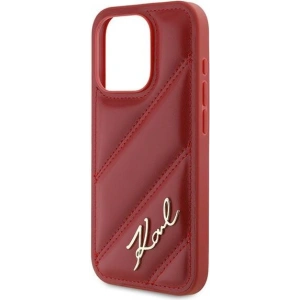 Hurtownia GSM - Etui Karl Lagerfeld KLHCP15LPQDSMGR Apple iPhone 15 Pro hardcase Diagonal Quilted Script czerwony/red - KLD2126 - {ean13} - Hurt