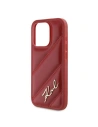 Hurtownia GSM - Etui Karl Lagerfeld KLHCP15LPQDSMGR Apple iPhone 15 Pro hardcase Diagonal Quilted Script czerwony/red - KLD2126 - {ean13} - Hurt