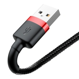 Hurtownia GSM - Kabel Lightning USB Baseus Cafule 2,4A 0,5m (czarno-czerwony) - BSU775BLKRED - {ean13} - Hurt